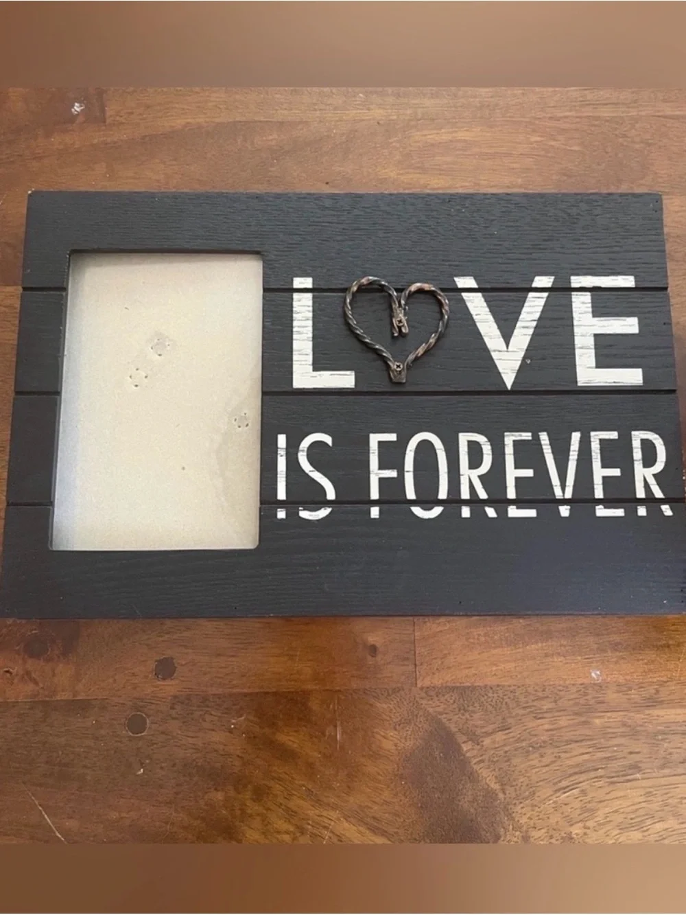 LOVE Is Forever Black Photo Frame Wall Accent